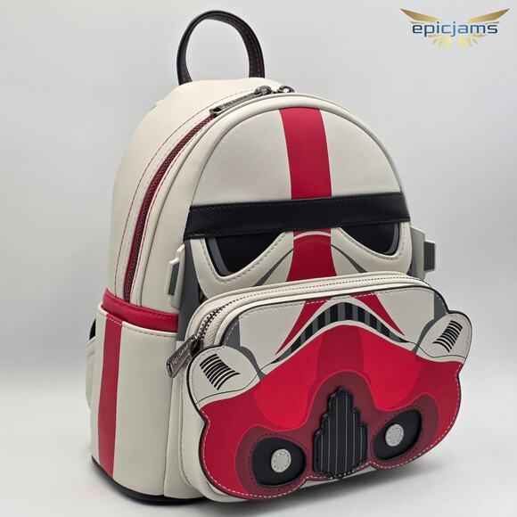 Loungefly Star Wars Incinerator Trooper Cosplay Mini Backpack & Wallet Set New - Picture 3 of 8